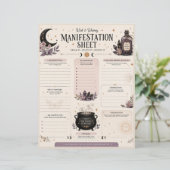 Wick & Whimsy Manifestationsblatt Briefbogen (Stehend Vorderseite)