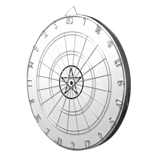 Wickanisches Pentagramm (Pentagram) Dartscheibe (Vorderseite rechts)