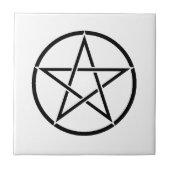 Wickanisches Pentagramm (Pentagram) Fliese (Vorderseite)