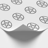 Wickanisches Pentagramm (Pentagram) Geschenkpapier (Ecke)