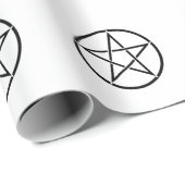 Wickanisches Pentagramm (Pentagram) Geschenkpapier (Rolleneckpunkt)