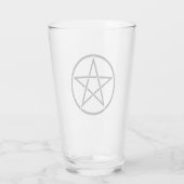 Wickanisches Pentagramm (Pentagram) Glas (Rückseite)