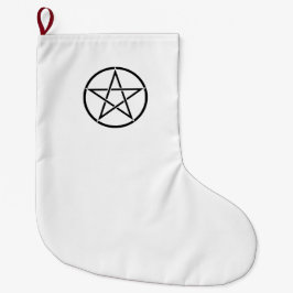 Wickanisches Pentagramm (Pentagram) Großer Weihnachtsstrumpf