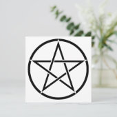 Wickanisches Pentagramm (Pentagram) Karte (Stehend Vorderseite)