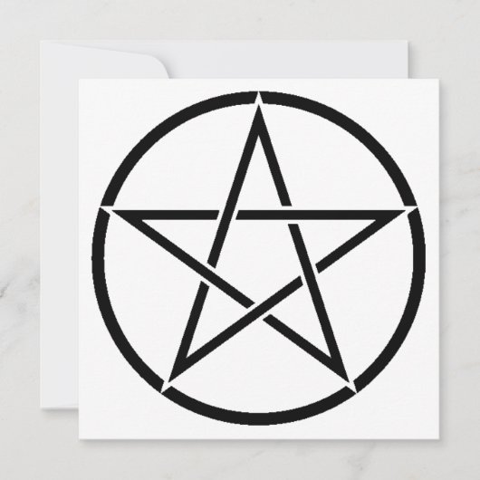 Wickanisches Pentagramm (Pentagram) Karte (Vorderseite)
