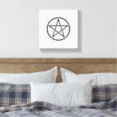 Wickanisches Pentagramm (Pentagram) Leinwanddruck (Insitu (Schlafzimmer))