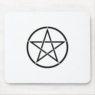 Wickanisches Pentagramm (Pentagram) Mousepad