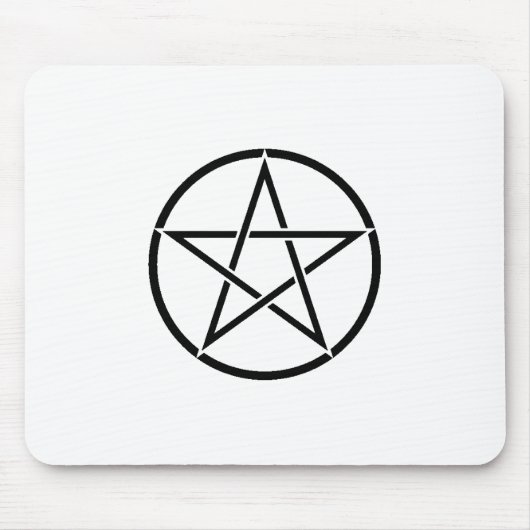 Wickanisches Pentagramm (Pentagram) Mousepad (Vorne)