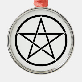 Wickanisches Pentagramm (Pentagram) Ornament Aus Metall