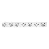 Wickanisches Pentagramm (Pentagram) Satinband (Vorderseite)