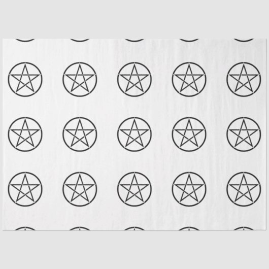 Wickanisches Pentagramm (Pentagram) Seidenpapier (Vorderseite)