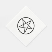 Wickanisches Pentagramm (Pentagram) Serviette (Ecke)