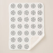 Wickanisches Pentagramm (Pentagram) Sherpadecke (Vorderseite)