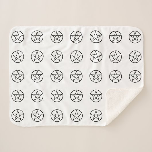 Wickanisches Pentagramm (Pentagram) Sherpadecke (Vorderseite (Horizontal))