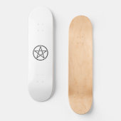 Wickanisches Pentagramm (Pentagram) Skateboard (Vorderseite)