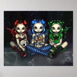 Wicke, tricksy und False Gothic Märchen Drucken Poster