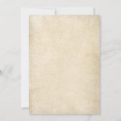 Wicked Affair Halloween Vintag Gothic Skull Einladung (Rückseite)