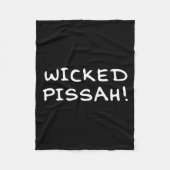 Wicked Ah! Funny Awesome Er New England  Fleecedecke (Vorderseite)