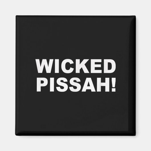 Wicked Ah! Funny Awesome Er New England Magnet (Vorne)