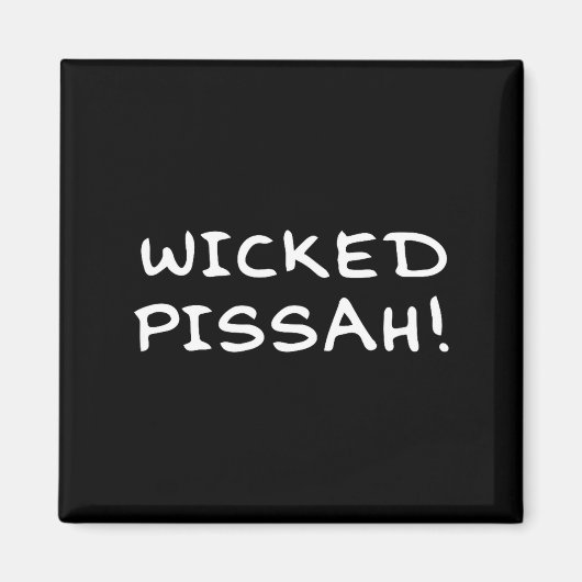 Wicked Ah! Funny Awesome Er New England  Magnet (Vorne)