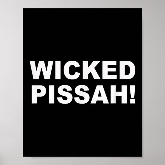 Wicked Ah! Funny Awesome Er New England  Poster (Vorne)