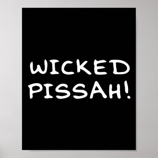 Wicked Ah! Funny Awesome Er New England  Poster (Vorne)