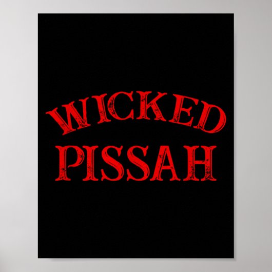 Wicked Ah Funny Er Boston New England Southie Poster (Vorne)