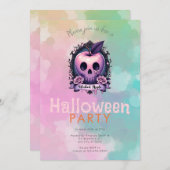 Wicked Apple Giison Creepy Halloween-Party Einladung (Vorne/Hinten)