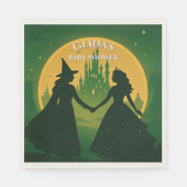 Wicked Baby Shower Napkins- Elphaba & Glinda Party Serviette (Vorderseite)