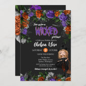 Wicked Bewitween Halloween Costume Party Geburtsta Einladung (Vorne/Hinten)