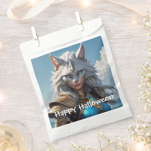 Wicked Blue Mit Augen Cat Geschenktütchen (Ausgeschnitten)