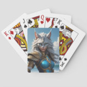 Wicked Blue Mit Augen Cat Spielkarten (Rückseite)