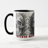 "Wicked Brews: A Haunting Sip" Halloween-Kaffeetas Tasse (Links)