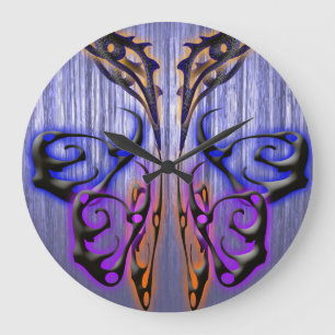 Wicked Butterfly: Große Wanduhr