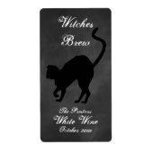 Wicked Cat Hexen Brew Wine Label (Vorne)