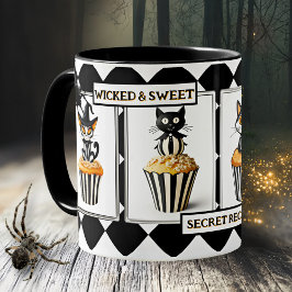 Wicked Cats Cupcake Halloween Treats Kaffeetasse