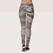 Wicked Crazy Lace Agate Natural Rock entworfen Leggings (Rückseite)