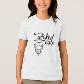 wicked cute design Tri-Blend shirt (Vorderseite)