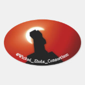 Wicked Eclipse Ovaler Aufkleber (Vorderseite)