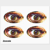 Wicked Eyez Ovaler Aufkleber (Blatt)
