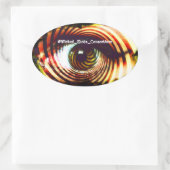 Wicked Eyez Ovaler Aufkleber (Tasche)