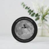 Wicked Full Moon Mystical Hexe Halloween-Party Einladung (Stehend Vorderseite)