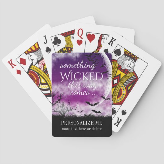 'Wicked Fun Custom Playing Cards Halloween Moon Spielkarten (Rückseite)