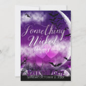 Wicked Fun Halloween Liebe Moon Save the Date Foto (Vorderseite)