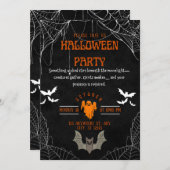 Wicked Ghost Halloween-Party Einladung (Vorne/Hinten)