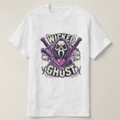 Wicked Ghost: Neon Sensenmann T-Shirt (Design vorne)