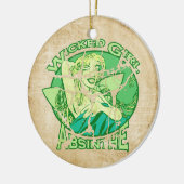 Wicked Girl Absinthe Vintag Keramikornament (Links)