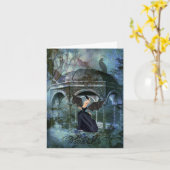 Wicked Girl Halloween Card Karte (Gelbe Blume)