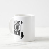 Wicked Good Hexe Funny Halloween Kaffeetasse (Vorderseite Links)