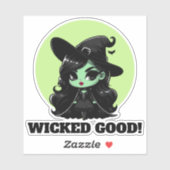 Wicked Good Little Green Hexe Einladung Aufkleber (Blatt)